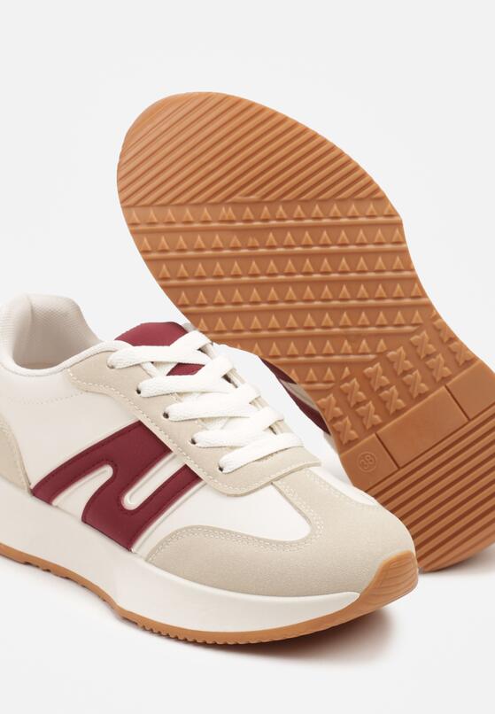Sneakers Bordo cu roșu 6