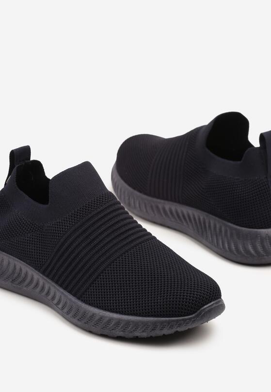 Granatowe Buty Sportowe Sneakersy z Elastyczną Cholewką Vivielle 3