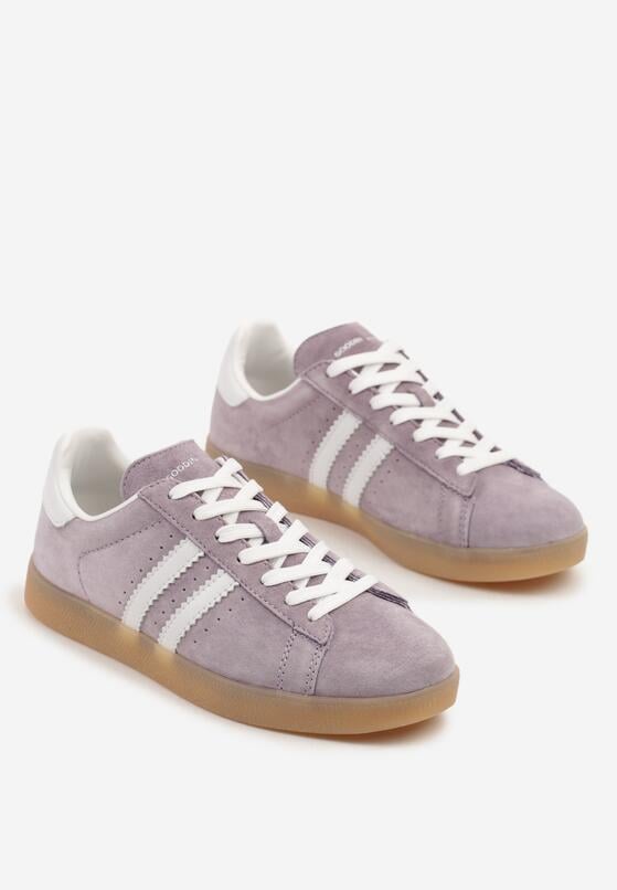 Sneakers Mov cu alb 5