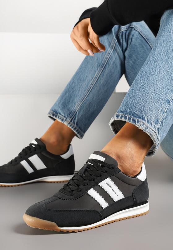 Sneakers Negru cu alb 2