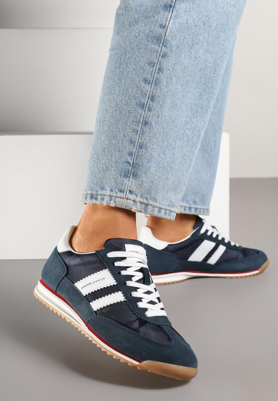Sneakers Bleumarin cu alb 2