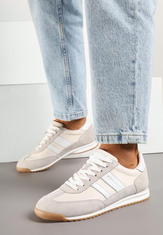 Sneakers Gri cu alb 3