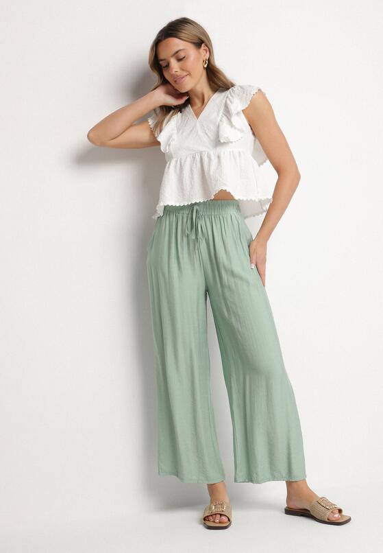 Pantaloni Verde mentă 4