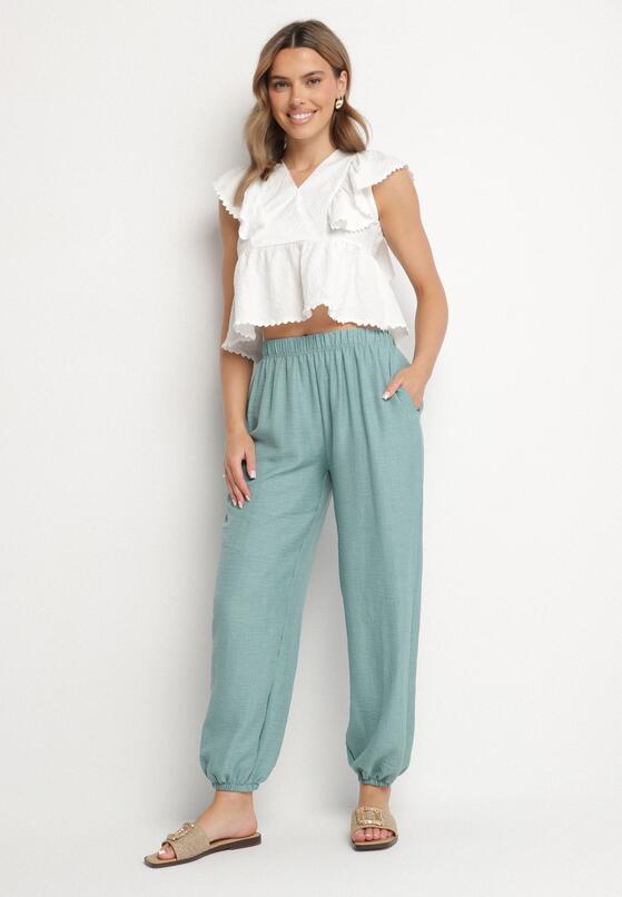Pantaloni Verde mentă 4