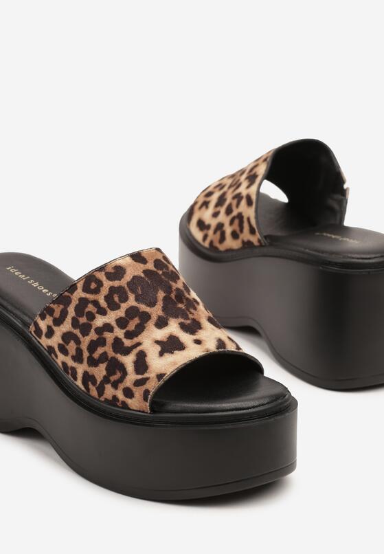 Papuci Imprimeu leopard 6