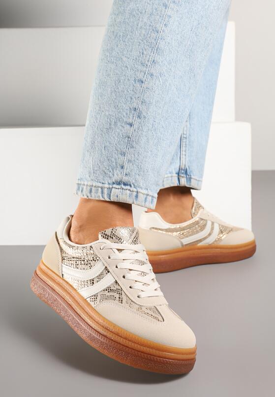 Sneakers Print piele de șarpe 2