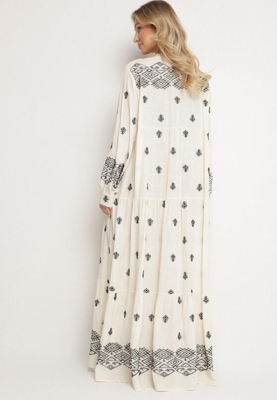 Rochie Albă cu negru 3