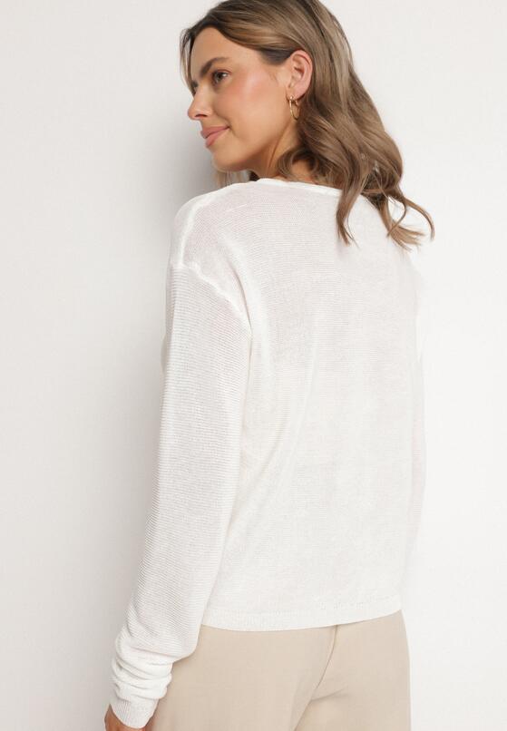 Cardigan Alb 3