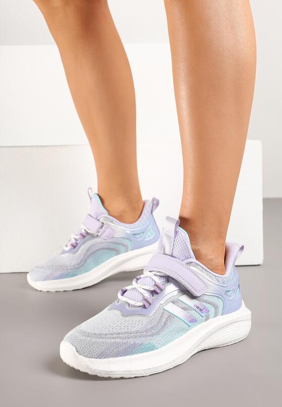 Pantofi sport Gri cu mov 1
