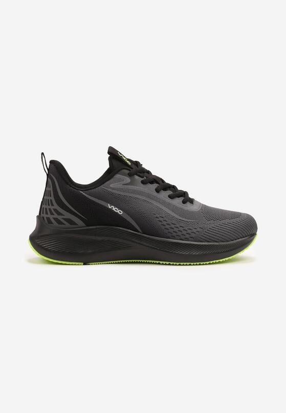 Szaro-Czarne Buty Sportowe z Efektem Ombre Saravira 1