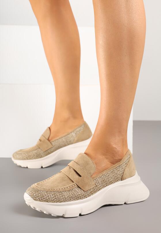 Pantofi casual Bej închis 1