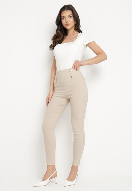 Világos bézs Leggings 4