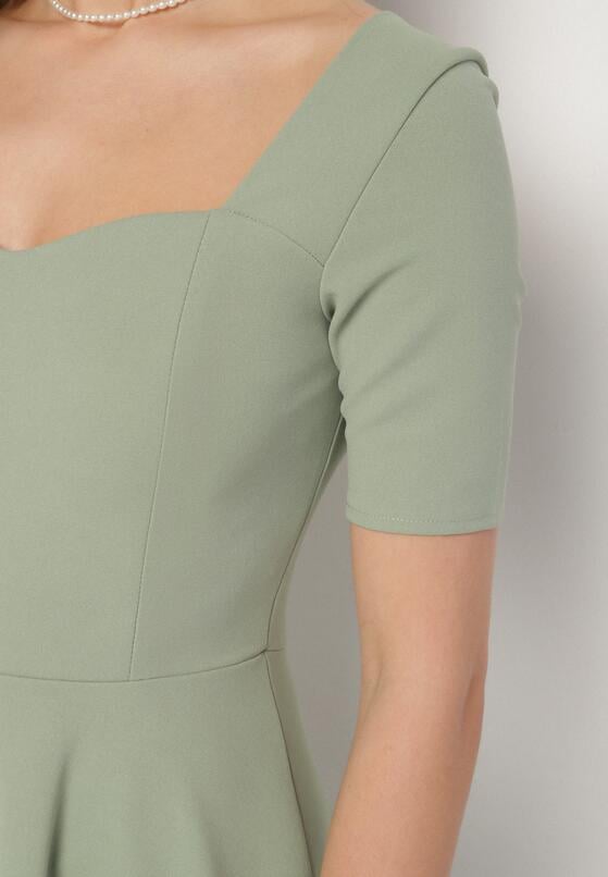 Rochie Verde deschis 5