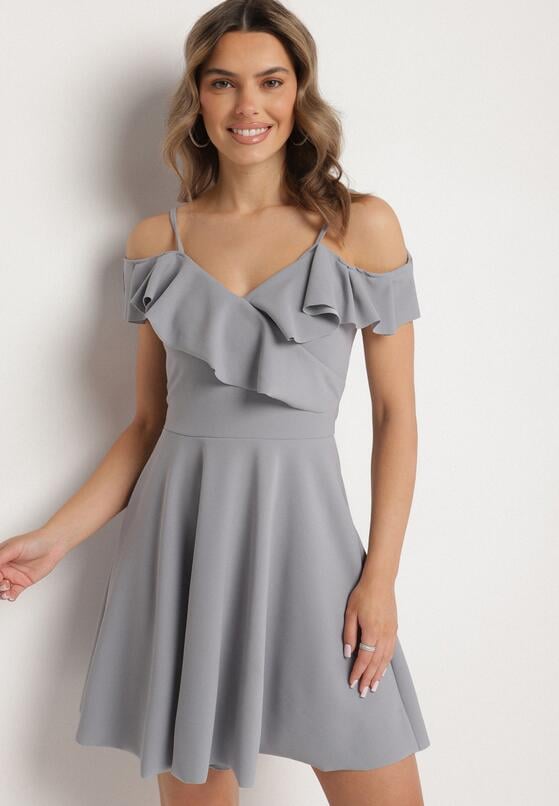 Rochie Gri 4