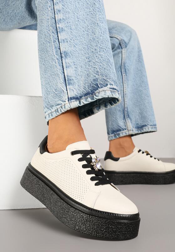 Sneakers Bej cu negru 2