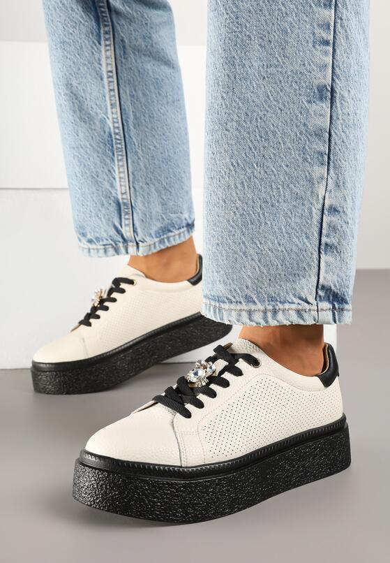 Sneakers Bej cu negru 1