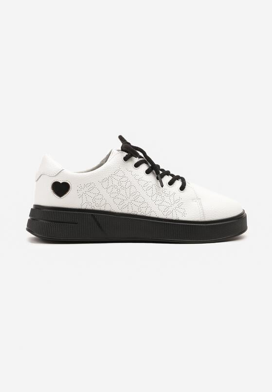 Sneakers Alb cu negru 4