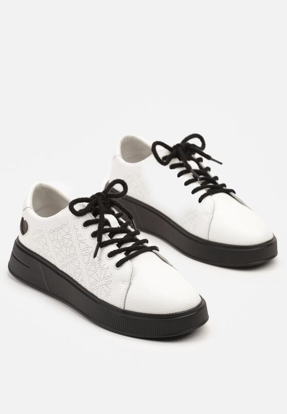 Sneakers Alb cu negru 5