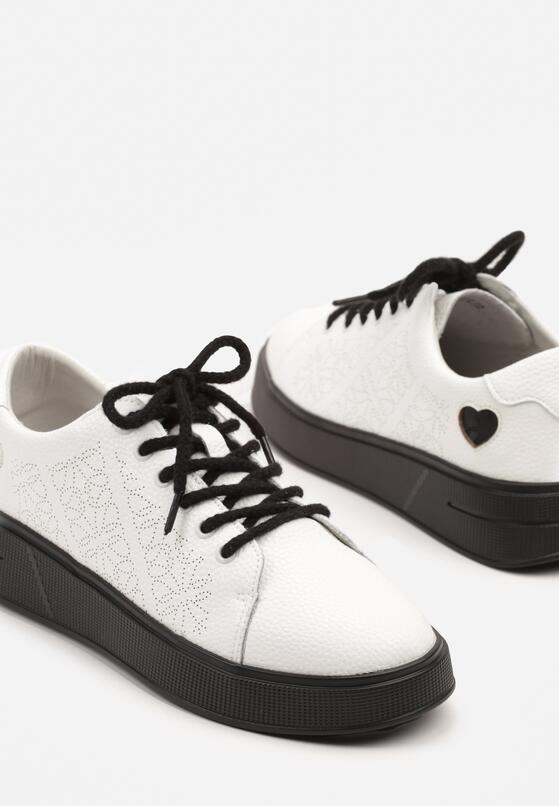 Sneakers Alb cu negru 6