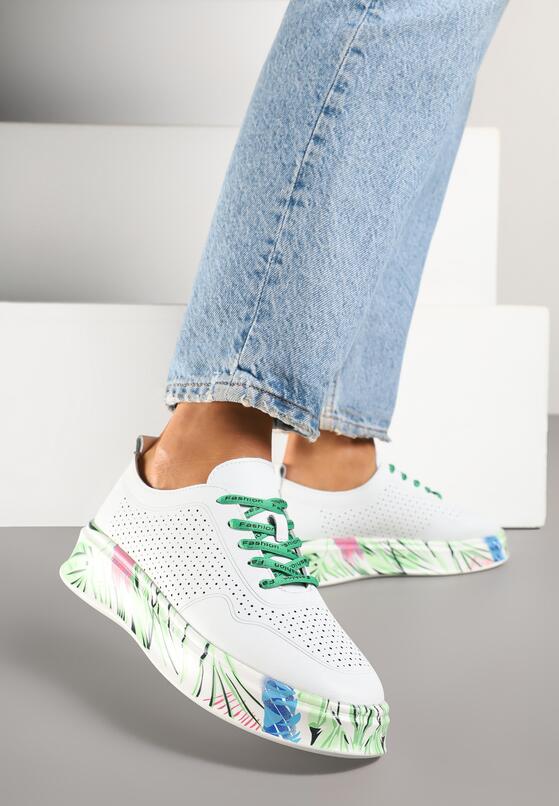 Sneakers Alb cu verde 2
