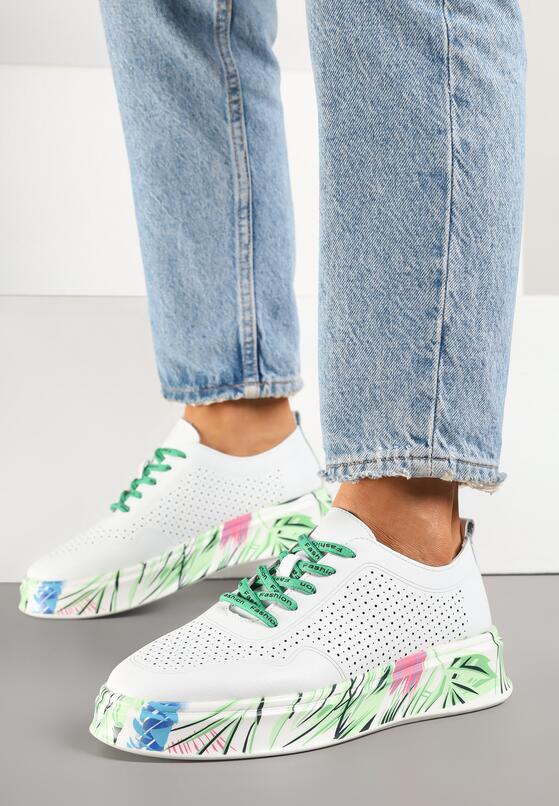 Sneakers Alb cu verde 1