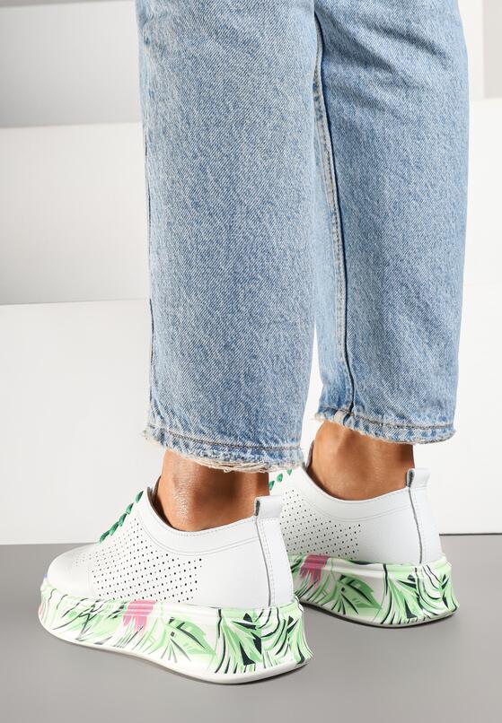Sneakers Alb cu verde 3