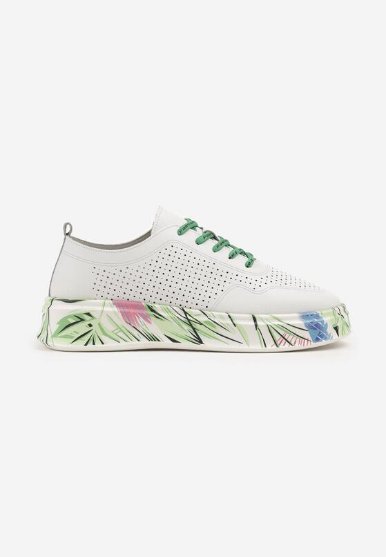 Sneakers Alb cu verde 4