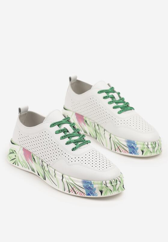 Sneakers Alb cu verde 5