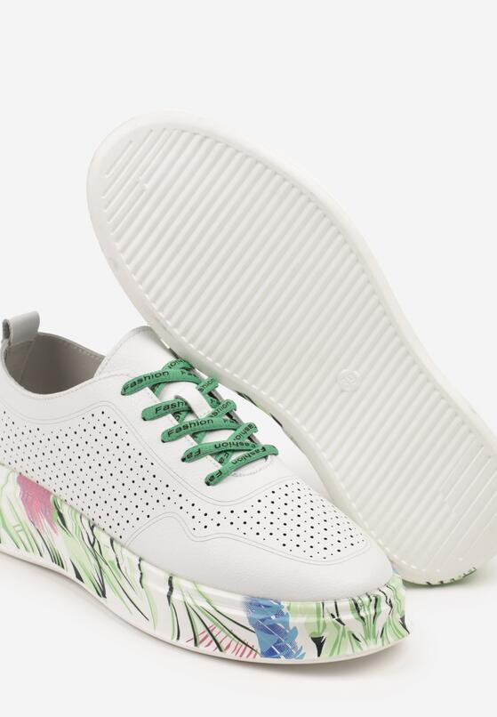 Sneakers Alb cu verde 6