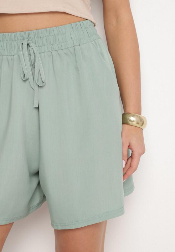 Pantaloni scurți Verde deschis 5