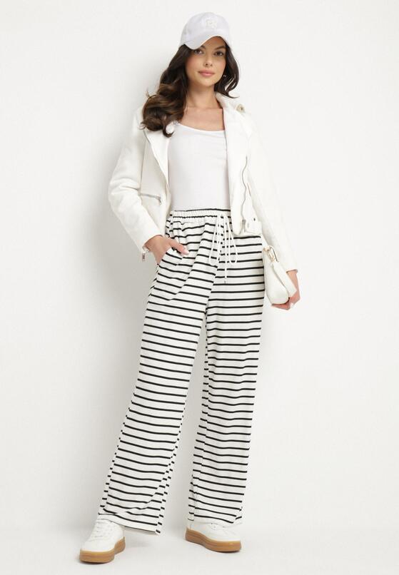 Pantaloni Negru cu alb 2