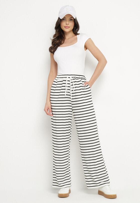 Pantaloni Negru cu alb 4