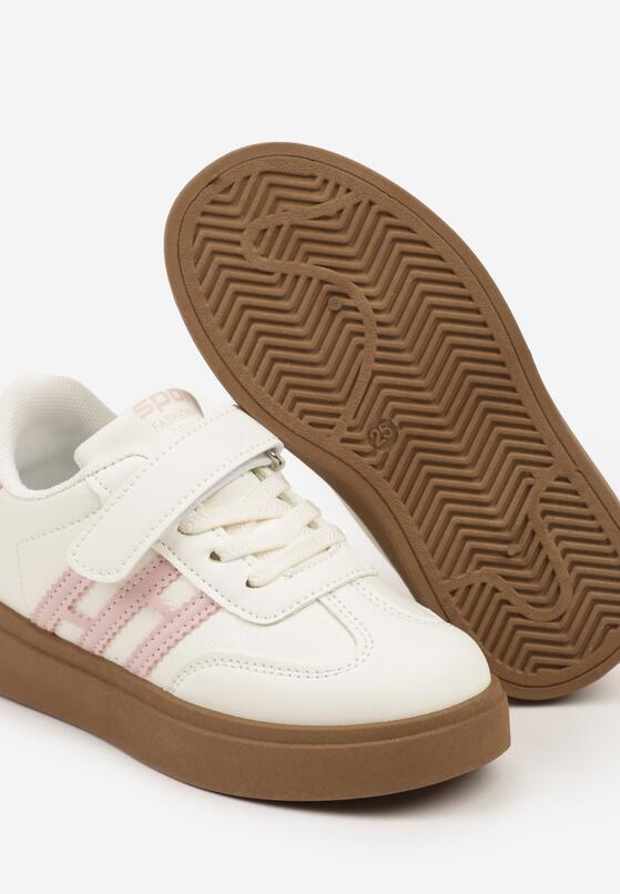 Różowe Buty Sportowe Sneakersy Tenisówki z Geometrycznym Wzorem Uliandra 3