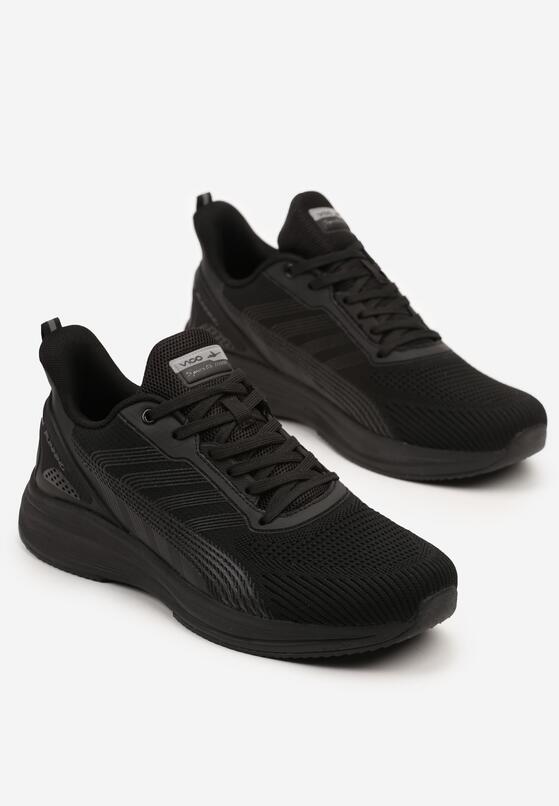 Czarne Buty Sportowe Sneakersy z Siateczki Nairioris 2