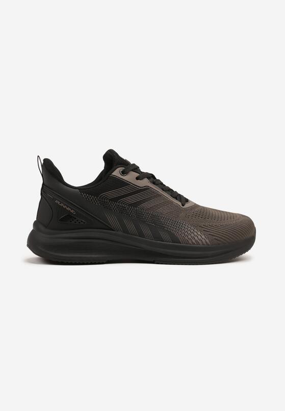 Brązowo-Czarne Buty Sportowe Sneakersy z Siateczki Nairioris 1