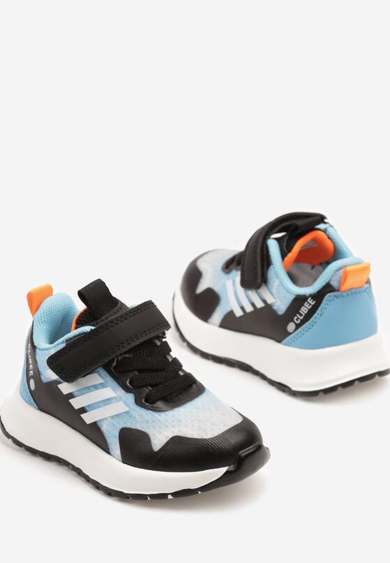 Czarno-Niebieskie Buty Sportowe Sneakersy Clibee Ozdobione Paskami Alisse 3