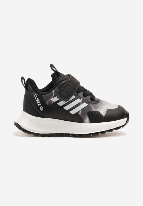 Czarno-Białe Buty Sportowe Sneakersy Clibee Ozdobione Paskami Alisse 1