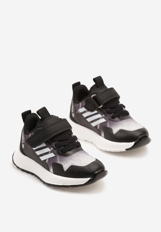 Czarno-Białe Buty Sportowe Sneakersy Clibee Ozdobione Paskami Alisse 2