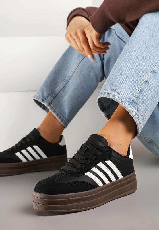Sneakers Negru cu alb 2