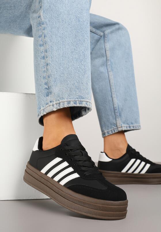 Sneakers Negru cu alb 1