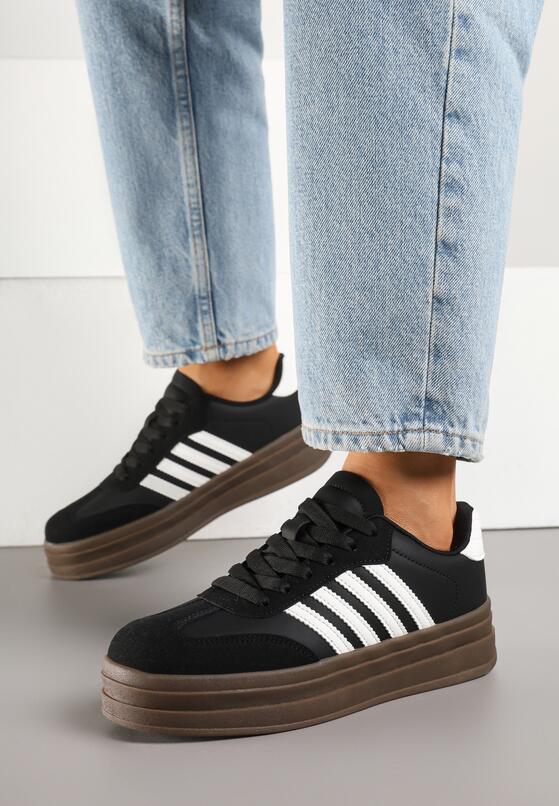Sneakers Negru cu alb 3