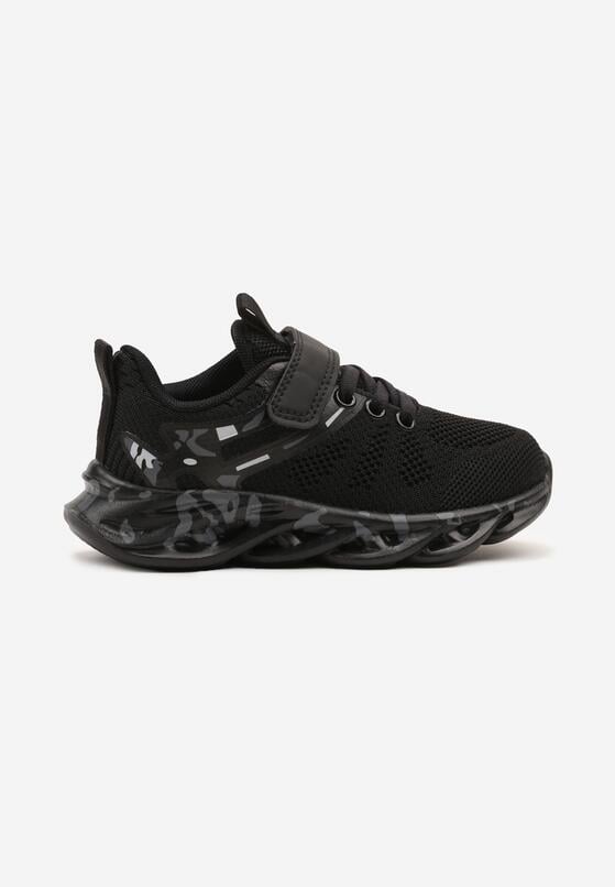 Czarno-Szare Buty Sportowe Sneakersy Clibee Ozdobione Tłoczeniem Nanelle 1