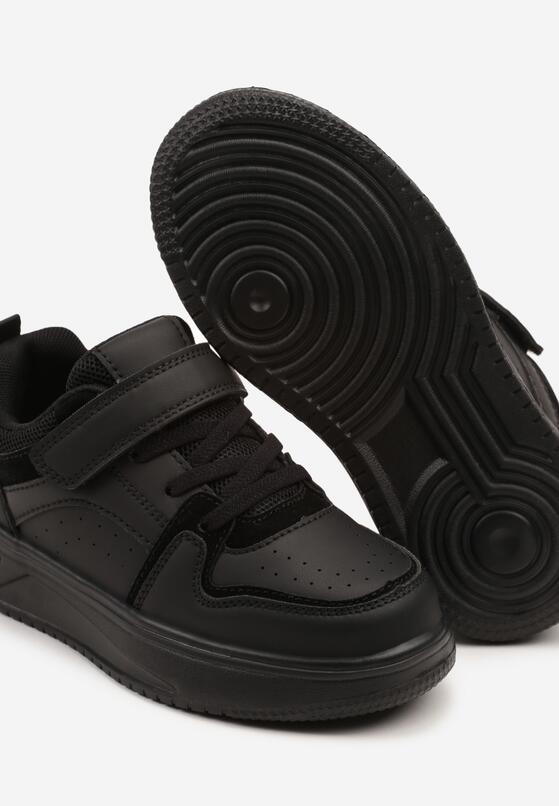 Czarne Buty Sportowe Sneakersy Clibee Ozdobione Perforacją Pareldi 3