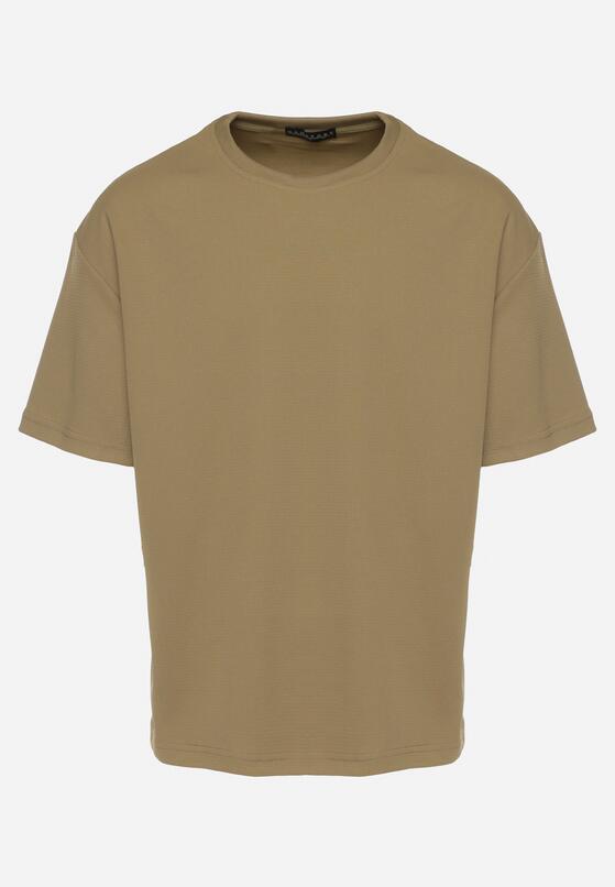 Ciemnobeżowa Koszulka T-shirt Klasyczna Paliessa 6