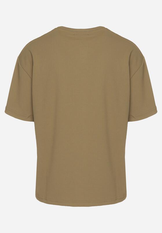 Ciemnobeżowa Koszulka T-shirt Klasyczna Paliessa 7