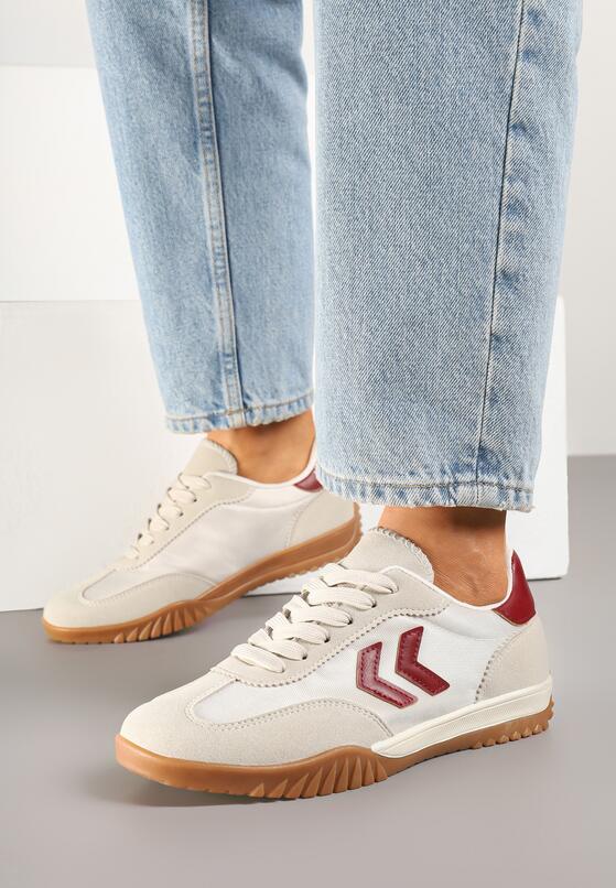 Sneakers Bej cu roșu 1