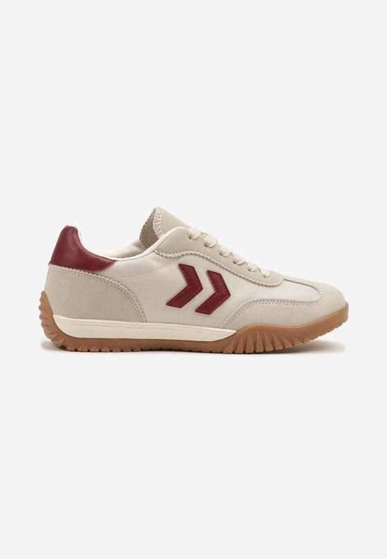 Sneakers Bej cu roșu 4