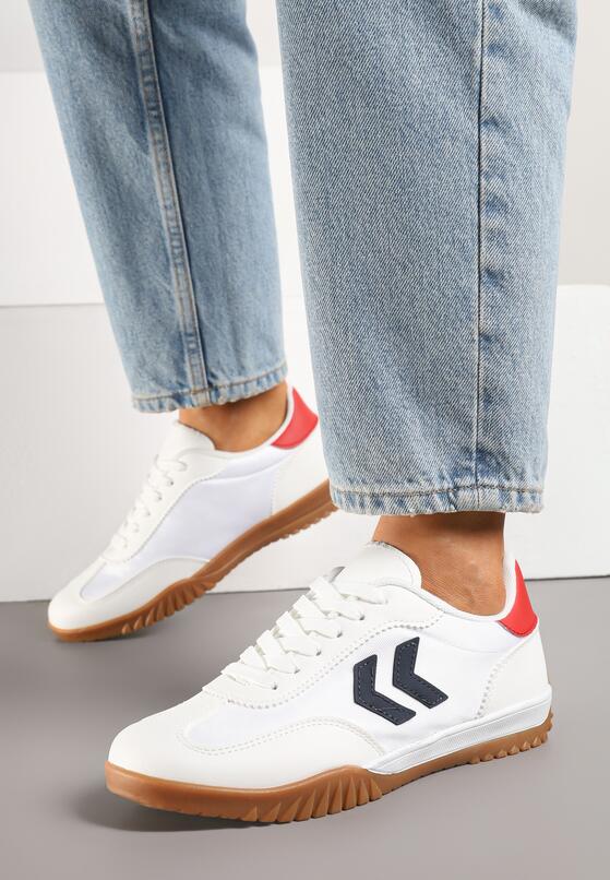Sneakers Alb cu roșu 3