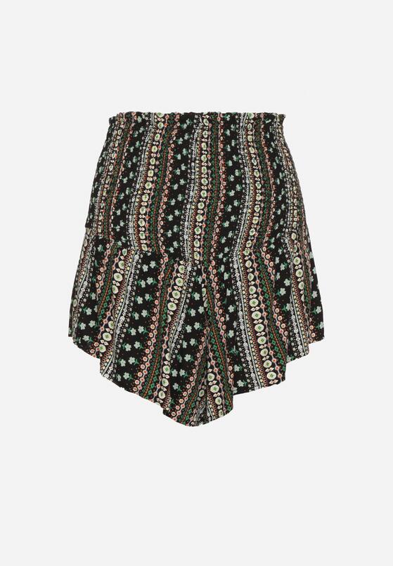 Pantaloni scurți Negru cu verde 7