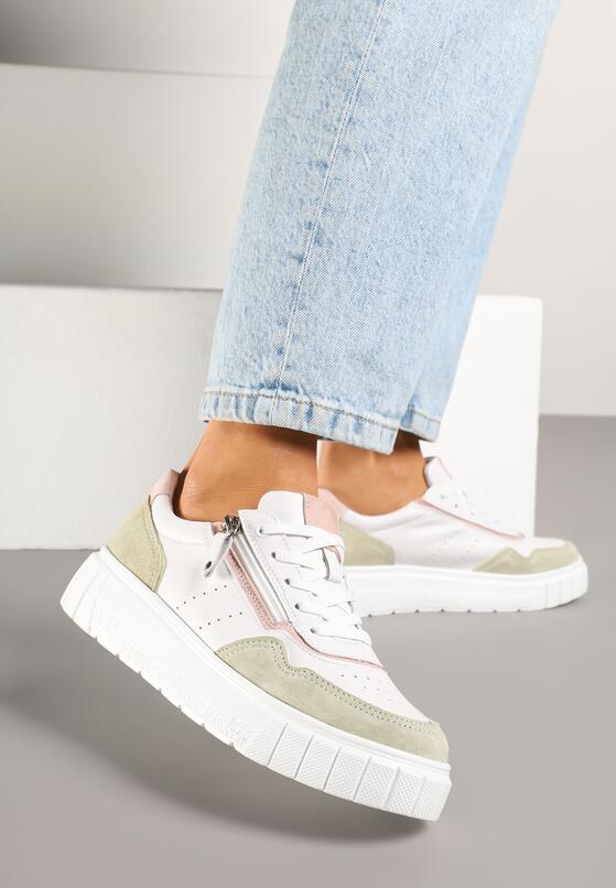 Sneakers Alb cu verde 2